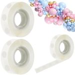 600 PCS Balloon Glue Dots Removable Balloon Sticky Spots Extra Strong Glue Dots Double Sided Tapes for Balloon Decorative Birthday Party Wedding Christmas Decorations and DIY Scrapbooking Craft Party