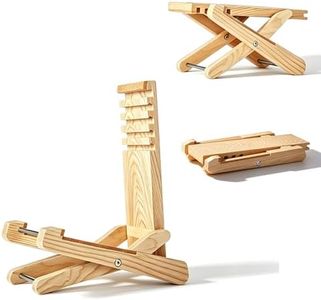 SPIKE 2-in-1 Guitar Stand & Footstool, Adjustable Foldable Wooden Stand for Classical & Nylon String Guitar, Solid Ash Wood, Compact & Portable