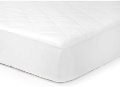 Tadpoles Quilted Waterproof Mattress Cover | 28" x 52" x 9" | Fits All Standard-Size Cribs & Toddler Beds | Made of 100% Waterproof Polylaminate | Ideal for Toddlers & Kids | White