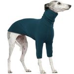 Greyhound Sweatshirts, Turtleneck Dog Jumper Large Knit Dog Sweater Knitted Dog Jumper Sweater Knitwear for Greyhound Large Dog Pyjamas(Blue, XL)