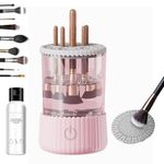 BeautySwirl Cosmetic Brush Cleaner, Electric Makeup Brush Cleaner for All Types of Makeup Brush (Pink)