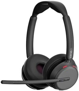 EPOS Impact 1060T ANC, Double-Sided Bluetooth Headset Adaptive Hybrid Active Noise Cancellation (ANC), MS Teams Zerti