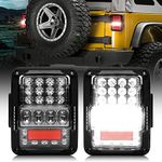 SPL LED Tail Lights EMC Build-in Compatible with Jeep Wrangler JK/JKU 2007-2017, 30W Brighter Reverse Light, Built-in EMC, Plug & Play, DOT Approved, 2 PCS