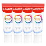 Colgate Total Whitening Toothpaste 4x100ml | Stronger 24-Hour Bacterial Defence* | Long-Lasting Active Protection* | Effectively removes Surface Stains | 8 Benefits for Complete Protection