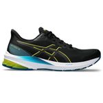 ASICS Men's GT-1000 12 Running Shoes, Black/Bright Yellow, 9 UK