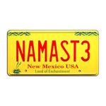 Breaking Bad | NAMASTE | Metal Stamped License Plate