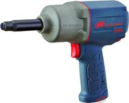 Ingersoll Rand 22235QTiMAX-2 1/2” Drive Air Impact Wrench with 2" Extended Anvil and Quiet Technology, 1,300 ft/lbs Powerful Torque Output, Lightweight, Titanium Hammer Case, Gray