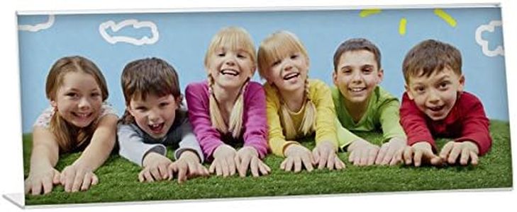 Neil Enterprises Inc. Acrylic Panoramic Frame Bent Easel Picture Frame - Pack of 12