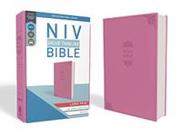 NIV, Value Thinline Bible, Large Print, Imitation Leather, Pink: New International Version, Pink, Leathersoft, Value Thinline