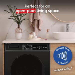 Russell Hobbs 8kg Freestanding Washing Machine – 1400rpm, Black, 15 Programmes
