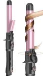 Aibeau Automatic Rotating Hair Curler, 28MM Curling Iron with LCD Display 100-220℃, Large Barrel Beach Hair Waver Curling Wand for Waves, Beach Curls, 1H Auto Off, Gift for Women