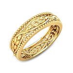 CANDERE - A KALYAN JEWELLERS COMPANY Lightweight 18kt Yellow Gold Band Ring for Women