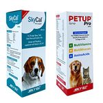 ALP Combo Of Skycal Pet Liquid & Petup Pro Syrup| Multi-Vitamin Multi-Oxidant Multi-Minerals Amino Acids Supplement| Stronger Bones, Teeth, Good Vision & Growth In Pets|2X200 Ml, Cats,Dogs