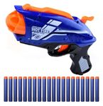 VGRASSP Foam Blaster Toy Gun for Kids - Auto Revolver Foam Blaster Gun - Safe and Long Range - 20 Soft Suction Bullets (Multicolour)