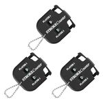 3 Pack Portable Golf Stroke Counter with Key Chain, 2 Player Shot Score Clicker Counter Handheld Small Digital Tally Counter for Golf Game Scoring Keeper Pitch Men Women (3)