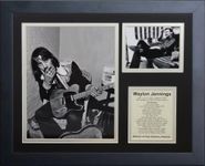 Legends Never Die Waylon Jennings Framed Photo Collage, 11 x 14-Inch