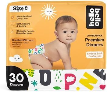 Hello Bello Premium Baby Diapers Size 2 I 30 Count of Disposable, Extra-Absorbent, Hypoallergenic Baby Diapers with Snug and Comfort Fit I Alphabet Soup