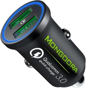 Mongoora Fast Charging Dual USB Car Charger - Compatible with iPhone, Samsung Galaxy