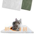 PiuPet® Self Heating Blanket for Cats I 60x45cm I Self heating cat mat without electricity I Cat blankets for indoor cats anti stress I Self-Heating Pet Blanket I Cat Blanket | Heated Cat Bed (White)