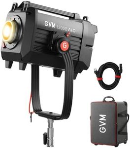 GVM 1200W LED Video Light, 1200B AIO Film Lighting Kit, 42800lux/3m Photography Lighting kit with DMX Control, Continuous Output Video Lighting for TV Productions, Live Broadcasts