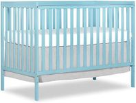 Dream On Me Synergy 5-In-1 Convertible Crib In Aqua Sky, Greenguard Gold Certified