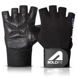 Boldfit Gym Gloves for Men & Women with Wrist Support Accessories for Weightlifting, Training, Exercise, Cycling, Bike Sports - Warrior -S (7" - 7.5")