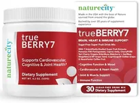 NatureCity True-Berry-7 Super Polyphenol Fruit Blend Drink Mix - Immune Support Supplement with Organic Elderberry Extract Antioxidants Supplement - 7 Scientifically Backed Ingredients (30 Servings)