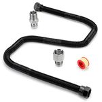 Stanbroil 1/2" X 30" Non-Whistle Flexible Flex Gas Line Connector Kit for NG or LP Fire Pit and Fireplace