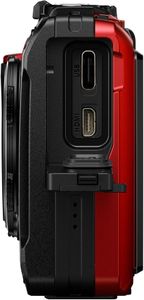 OM SYSTEM Tough TG-7 Red Digital Camera – 12MP Waterproof, 4K, 4x Zoom