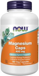 NOW Supplements, Magnesium 400 mg, 180 Capsules