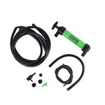 Koehler Enterprises Fuel Pump for Gas, Oil, and Liquids, Transfer Pump Kit for Automotive and Home, Safety Siphon, Green