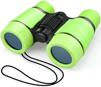 Toy Binoculars Green Kids Binoculars for 3-8 Year Old 4x30 High Resolution ChildrenBinoculars for Age 4 5 6 7 KidsBinocular Outdoor Toys for Boys Girls Birthday Present Gifts Age 3+