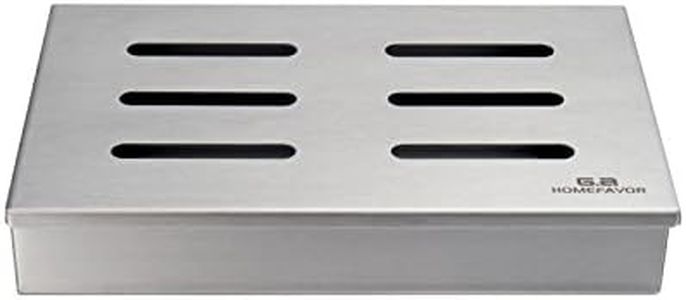 GA Homefavor Grill Fumador Caja para Fumadores con Parrilla Antiadherente de Acero Inoxidable