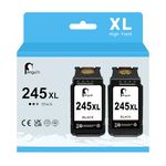 Penguin Ink Cartridges 245XL Black for Canon Pixma TR4527 TR4522 TR4520 TR4500 MX492 MX490 MG2929 MG2920 MG2525 MG2924 IP2820 TS3120 Printer Remanufactured PG-245 XL pg245 Noir 2-Pack