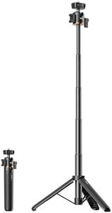 LICHIFIT Extendable Tripod Selfie Stick for DJI Osmo Pocket 3 Pocket Camera Length Adjustable Extension Rod with Rotatable Gimbal for Insta360 ONE X3 /X2 Action Camera Bracket Mount Holder