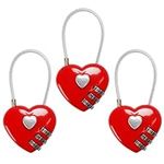 Red Heart Padlock, Mini Code Lock, 