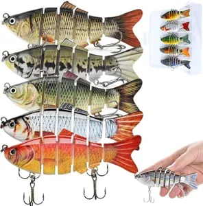Robotic Fishing Lures - Bionic Swimming Bait, 3D Swimming Bait for Freshwater & Saltwater, Fishing Lures for Bass Trout，Robotic LureThat Swim by Itself (5 Lures)