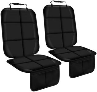 Gowhalle Car Seat Protector, Non-Slip Rubber Padded Backing, Waterproof Car Seat Protector for Child Car Seat, Thickest Padding Car Seat Covers Seat Protector Under Baby Car Seat - No Imprint