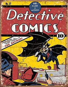 Desperate Enterprises Detective Comics No 27 Tin Sign, 12.5" W x 16" H