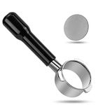 54mm Naked Bottomless Portafilter - Include Puck Screen - Compatible with Breville Barista BES 870/878/880 Replacement Breville Bottomless Portafilter