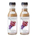 BRIANNAS - Home Style New American Creamy Balsamic Dressing – Fine Salad Dressing made with Premium Ingredients - Gluten Free Dressing - 12 oz. Bottles - 2 Pack