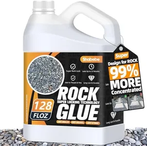 Rock Glue, Mulch Glue 1Gallon- Fast-Drying Adhesive for Landscaping Rocks, Small Pebbles, Pea Gravel Stabilizer & Mulch Binder | Weather-Resistant Outdoor Stabilizer for Driveways, Gardens, Walkways