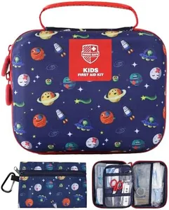 Swiss Safe Kids First Aid Kit for Kids 246 Pieces - for Travel, Home & Car Emergency Kit, Baby & Toddler First Aid, Small Portable Kit with Mini Bag