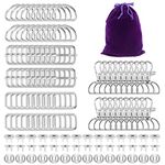 Tanstic 101Pcs Hardware Buckles Set, Slide Buckles, Magnetic Snap Button, Swivel Clip Hook, Metal Rectangle Buckle Ring, D Rings for Bag Purse DIY Crafting Sewing