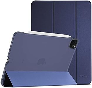 ProCase Smart Case for iPad Air 13 (M2) 2024/iPad Pro 12.9 2022/2021/2020/2018, Slim Stand Hard Back Shell Smart Cover for iPad Air 13”(M2)/iPad Pro 12.9” 6th Gen/5th Gen/4th Gen/3rd Gen -Navy