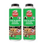 2 x Doff 700g Super Cat & Dog Repellent - Shaker Bottle safe around the garden