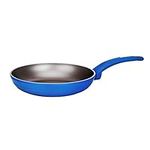 11'' Large Fry Pan - Non-Stick Stylish Kitchen Cookware with Light Gray Inside and Blue Outside (Works with Model: NCCW12BLU)