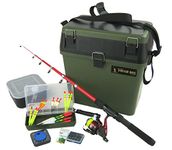 Roddarch Complete Junior Beginners Fishing Kit & Tackle Seat Box Set