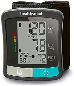 HealthSmart Digital Standard Blood Pressure Monitor with Automatic Upper Cuff That Displays Pulse Rate and Irregular Heartbeat, Stores up to 120 Readings for 2 Users (Pack of 48)