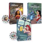 Moonlite Storytime Storybook Reels, 3 Story Set, Moana, Lilo and Stitch, The Little Mermaid, Digital Stories for Projector